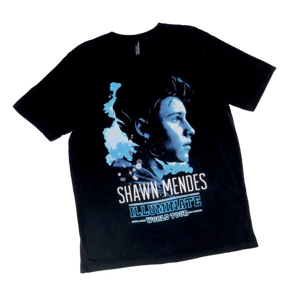 Shawn Mendes Illuminate World Tour Black Short Sleeve Top - Picture 5 of 6